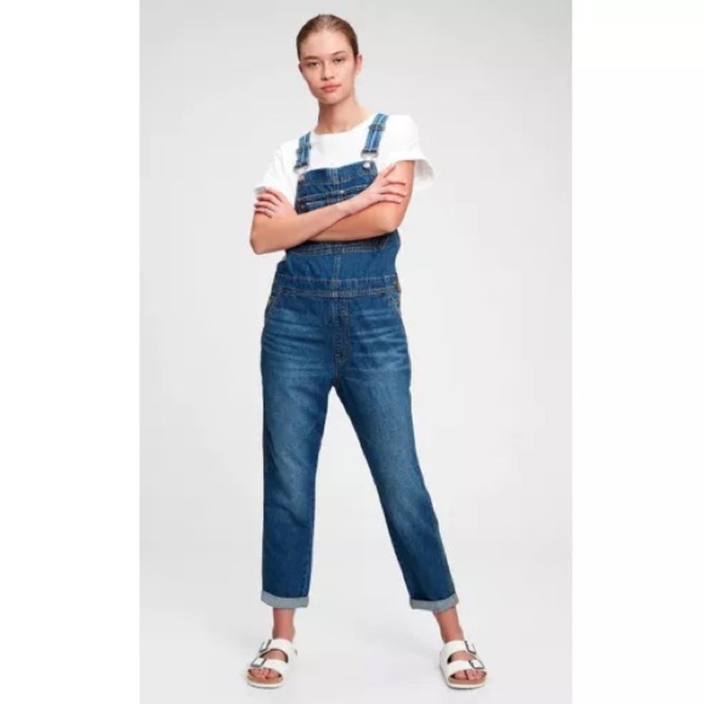 Gap Slouchy Denim Overalls